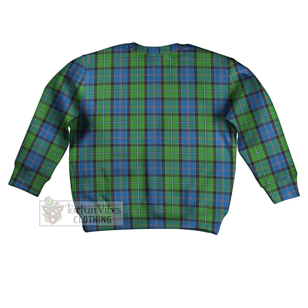 Stirling Tartan Kid Ugly Sweater with Family Crest - Tartan Vibes Clothing