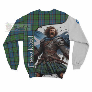 Stirling Crest Tartan Sweatshirt Inspired by the Freedom of Scottish Warrior