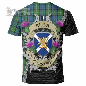 Stirling Tartan Family Crest T-Shirt Lion Rampant Royal Thistle Shield Celtic Inspired - Tartan Vibes Clothing