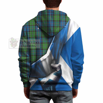 Stirling Tartan Hoodie with Family Crest Scotland Patriotic Style