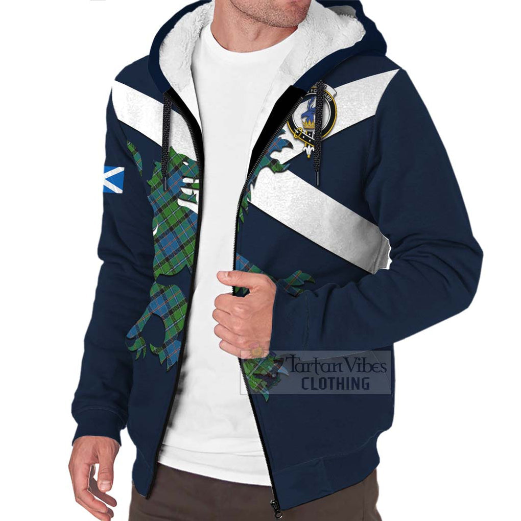 Tartan Vibes Clothing Stirling Tartan Lion Rampant Sherpa Hoodie – Proudly Display Your Heritage with Alba Gu Brath and Clan Name