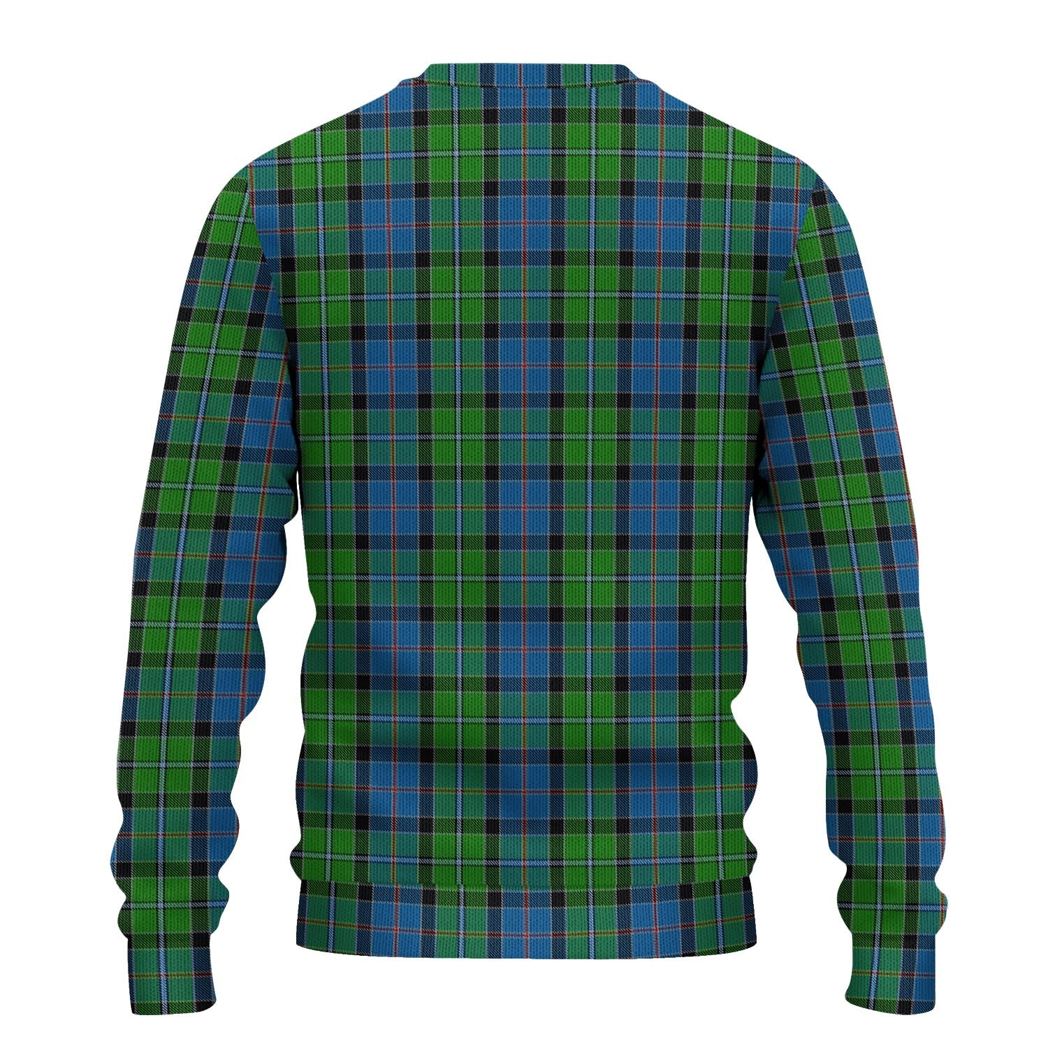 Stirling Tartan Knitted Sweater with Family Crest - Tartanvibesclothing