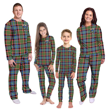 Stirling Bannockburn Tartan Pajamas Family Set with Family Crest