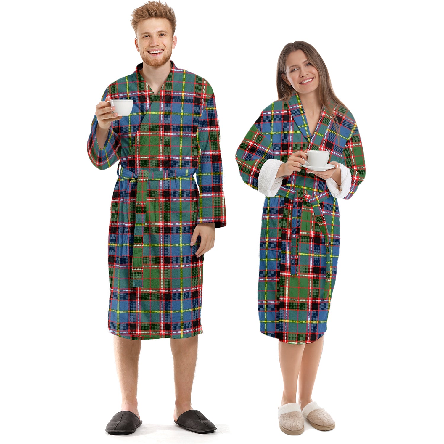 Stirling Bannockburn Tartan Bathrobe Unisex S - Tartan Vibes Clothing