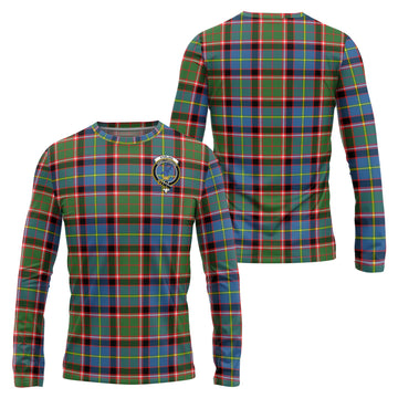 Stirling Bannockburn Tartan Long Sleeve T-Shirt with Family Crest