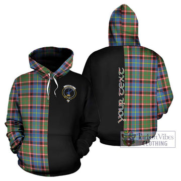 Stirling Bannockburn Tartan Hoodie with Family Crest and Half Of Me Style