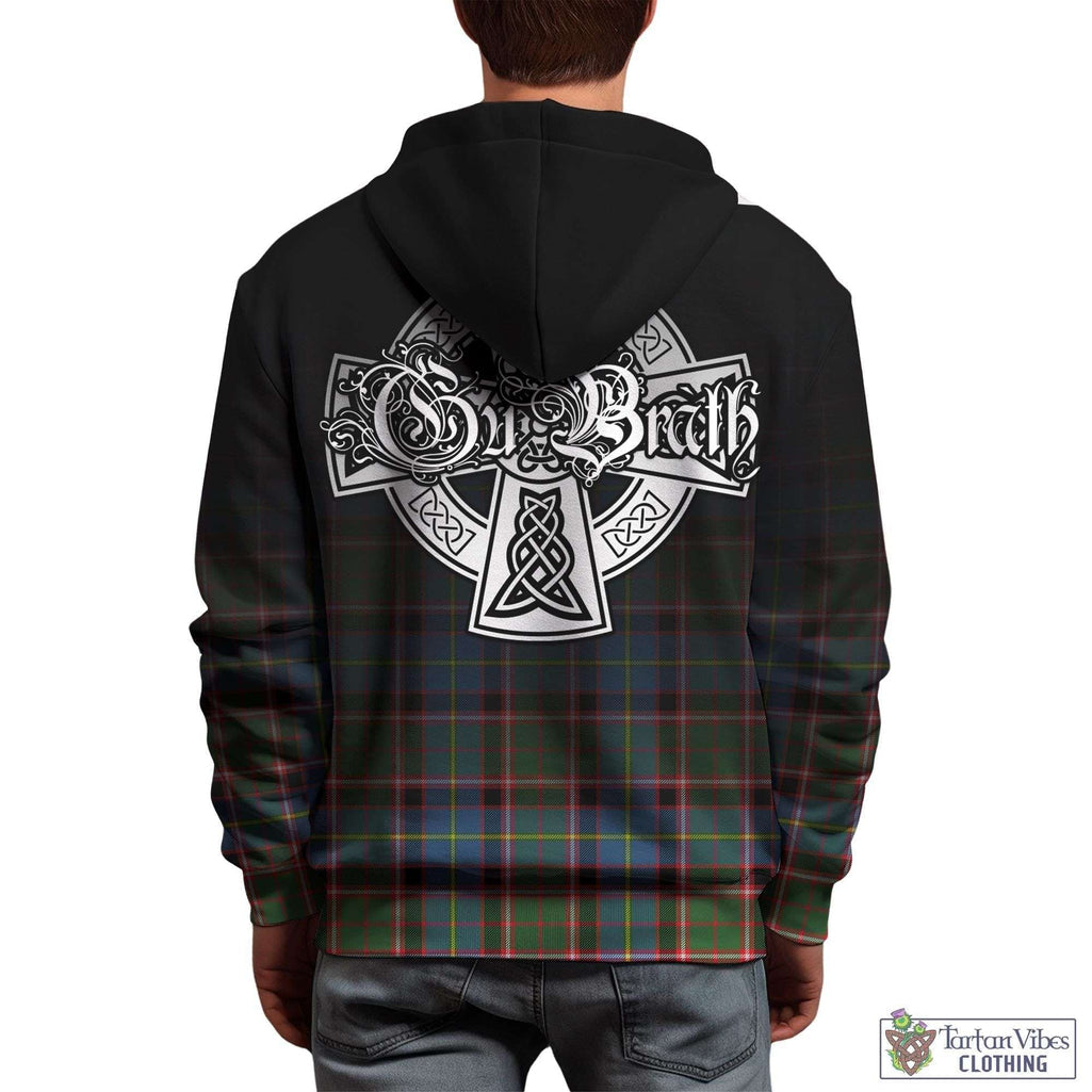 Tartan Vibes Clothing Stirling Bannockburn Tartan Hoodie Featuring Alba Gu Brath Family Crest Celtic Inspired