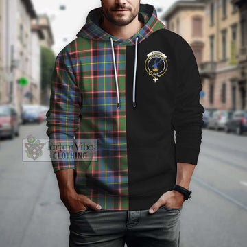 Stirling Bannockburn Tartan Hoodie with Family Crest and Half Of Me Style