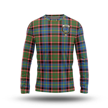 Stirling Bannockburn Tartan Long Sleeve T-Shirt with Family Crest