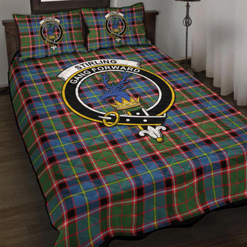 Stirling Bannockburn Tartan Quilt Bed Set with Family Crest