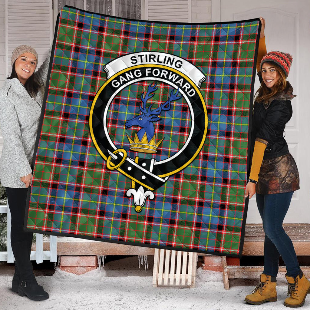 stirling-bannockburn-tartan-quilt-with-family-crest