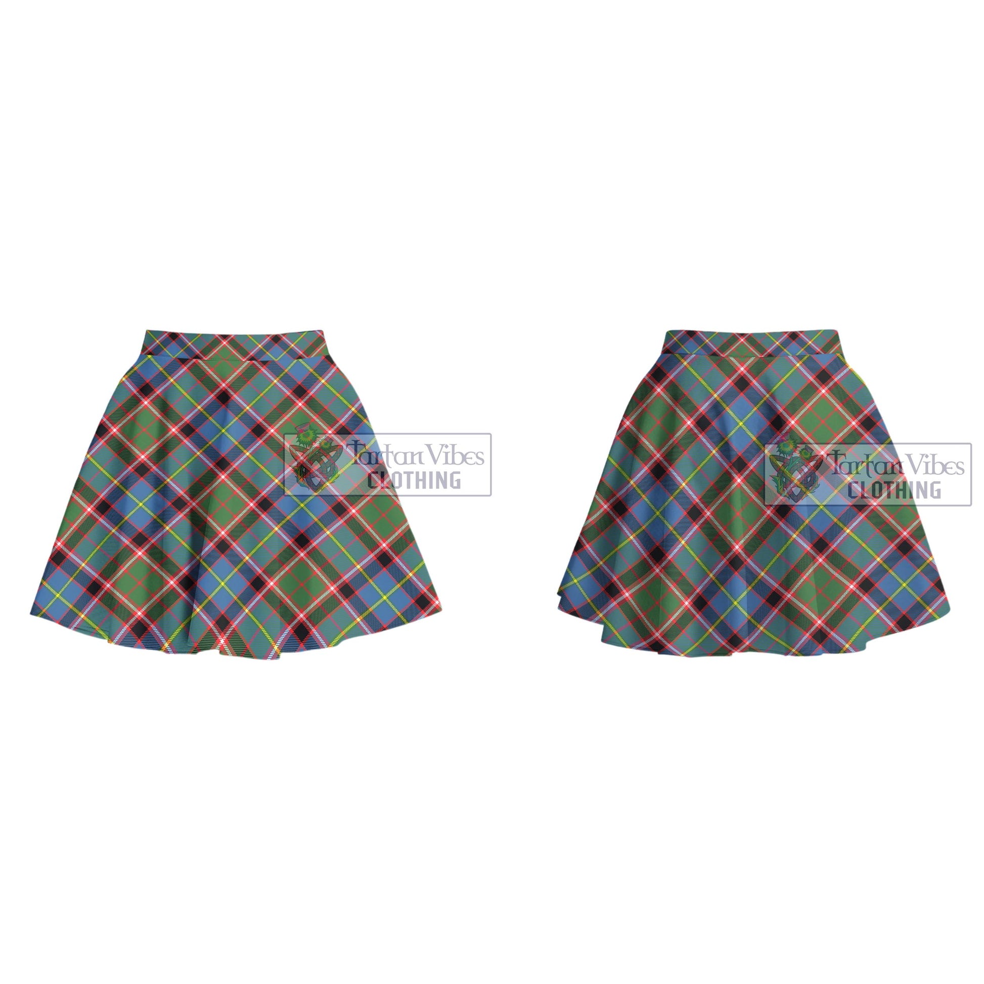 Tartan Vibes Clothing Stirling Bannockburn Tartan Women's Plated Mini Skirt