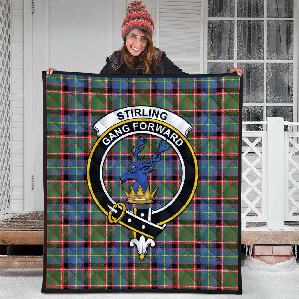 stirling-bannockburn-tartan-quilt-with-family-crest