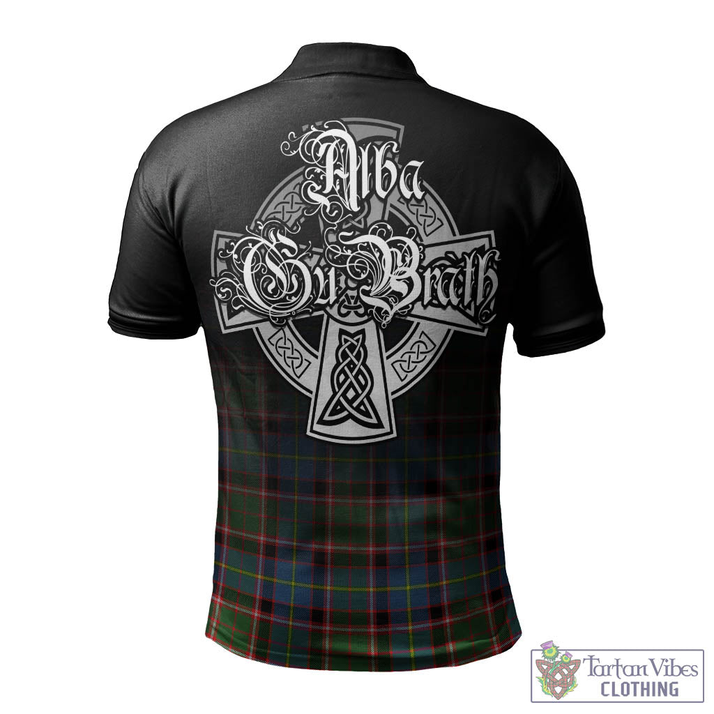 Tartan Vibes Clothing Stirling Bannockburn Tartan Polo Shirt Featuring Alba Gu Brath Family Crest Celtic Inspired