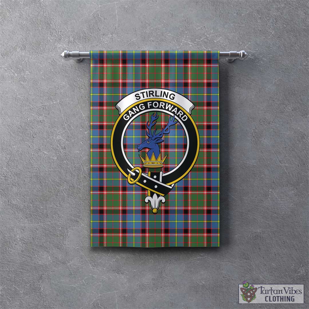 Stirling Bannockburn Tartan Gonfalon, Tartan Banner with Family Crest ...