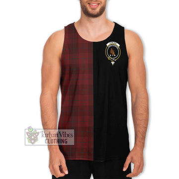 Stirling of Keir Tartan Men's Tank Top with Family Crest and Half Of Me Style