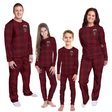 Stirling of Keir Tartan Pajamas Family Set with Family Crest