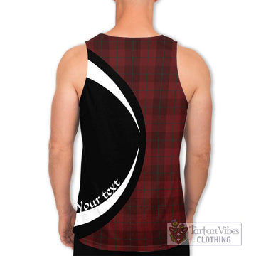 Stirling of Keir Tartan Men's Tank Top with Family Crest Circle Style