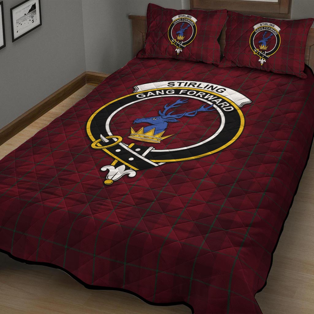 Stirling of Keir Tartan Quilt Bed Set with Family Crest - Tartan Vibes Clothing