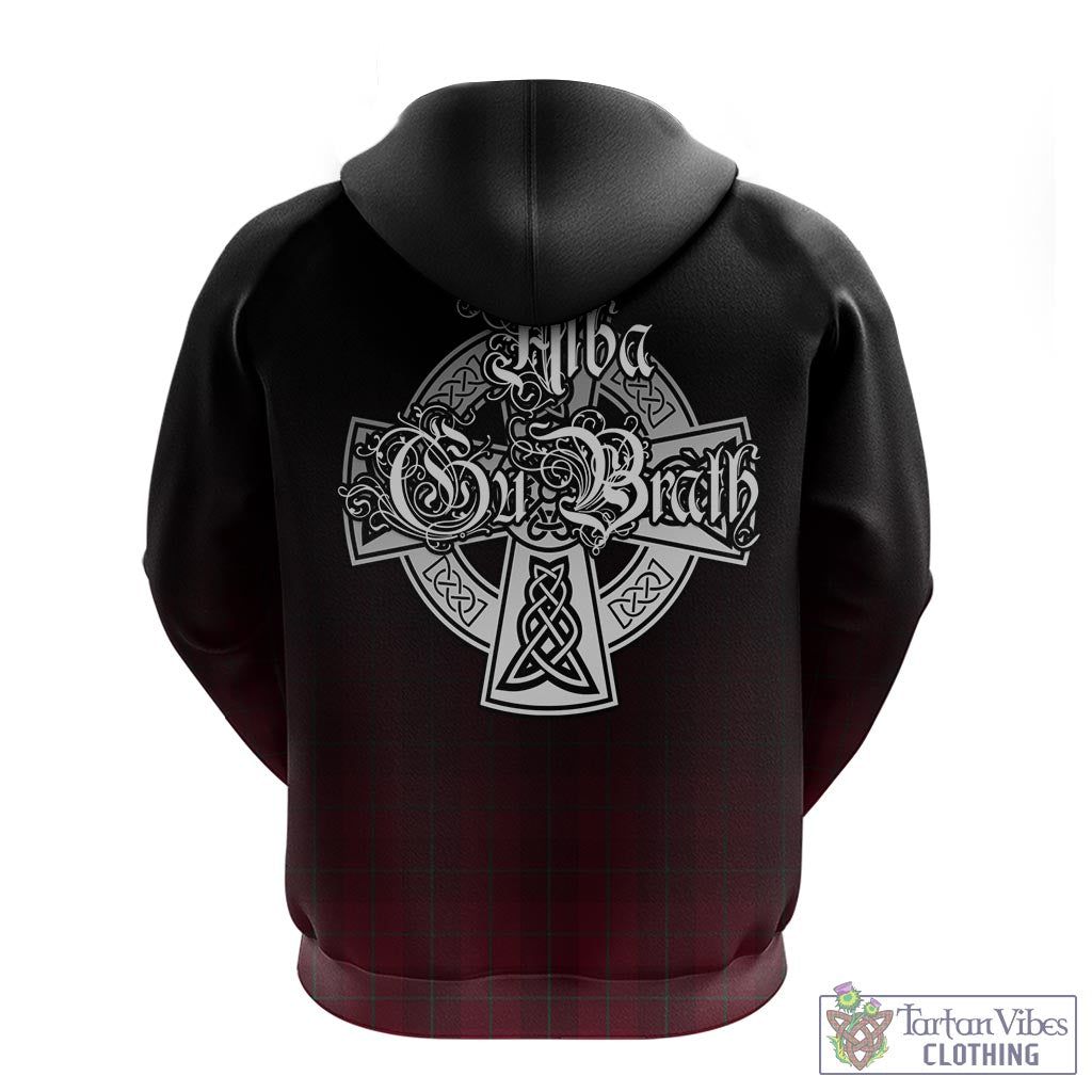 Tartan Vibes Clothing Stirling of Keir Tartan Hoodie Featuring Alba Gu Brath Family Crest Celtic Inspired