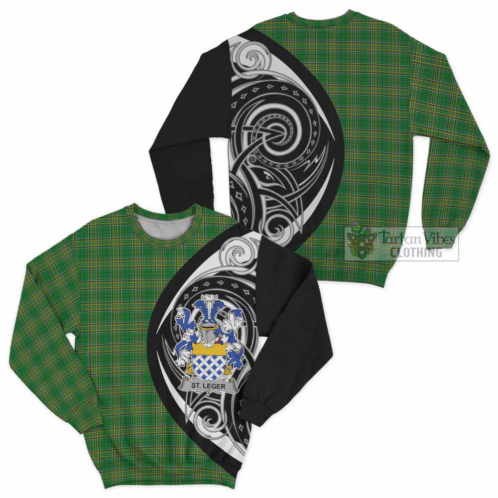 St.Leger Irish Clan Sweatshirt Celtic Circle Style - Tartan Vibes Clothing