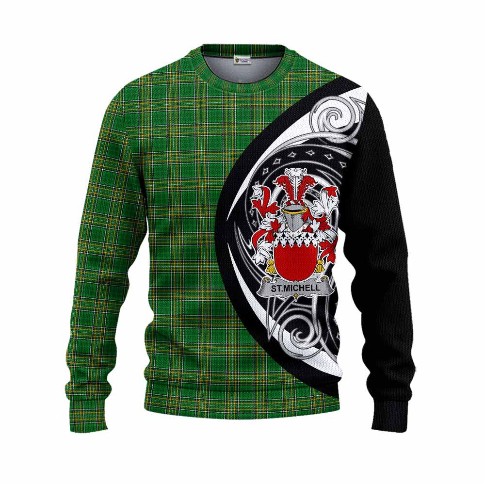 St.Michell Irish Clan Knitted Sweater Celtic Circle Style Unisex - Tartan Vibes Clothing