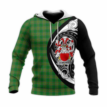 St.Michell Irish Clan Knitted Hoodie Celtic Circle Style Unisex Knitted Pullover Hoodie - Tartan Vibes Clothing