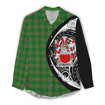 St.Michell Irish Clan Women's Casual Shirt Celtic Circle Style Female - Tartan Vibes Clothing