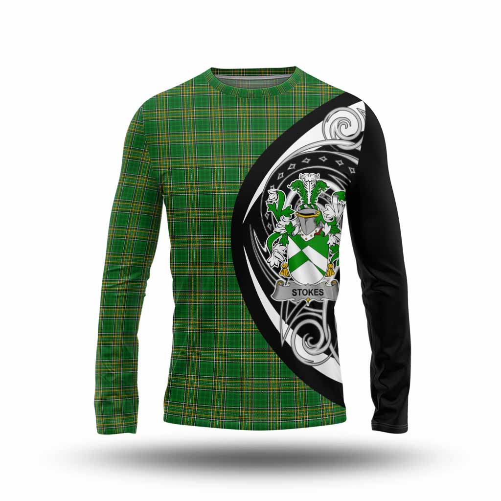Stokes Irish Clan Long Sleeve T-Shirt Celtic Circle Style Unisex - Tartan Vibes Clothing