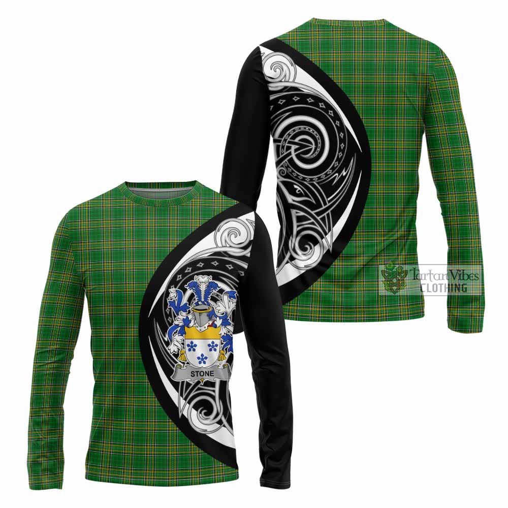 Stone Irish Clan Long Sleeve T-Shirt Celtic Circle Style - Tartan Vibes Clothing