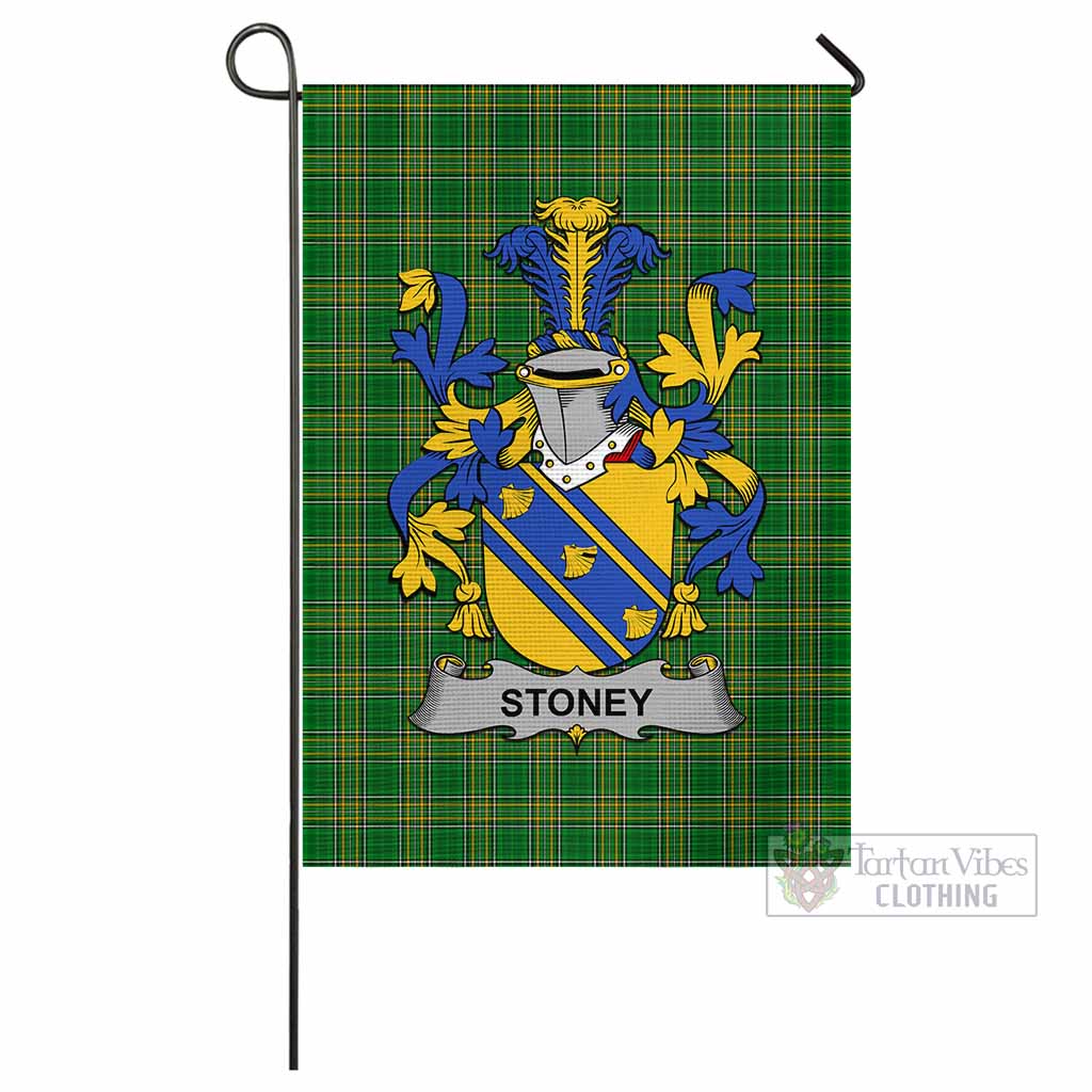 Tartan Vibes Clothing Stoney Irish Clan Flag with Coat of Arms