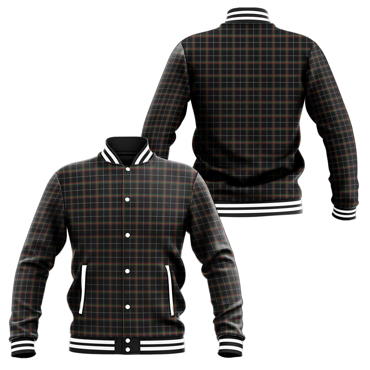 Stott Tartan Baseball Jacket Unisex - Tartan Vibes Clothing