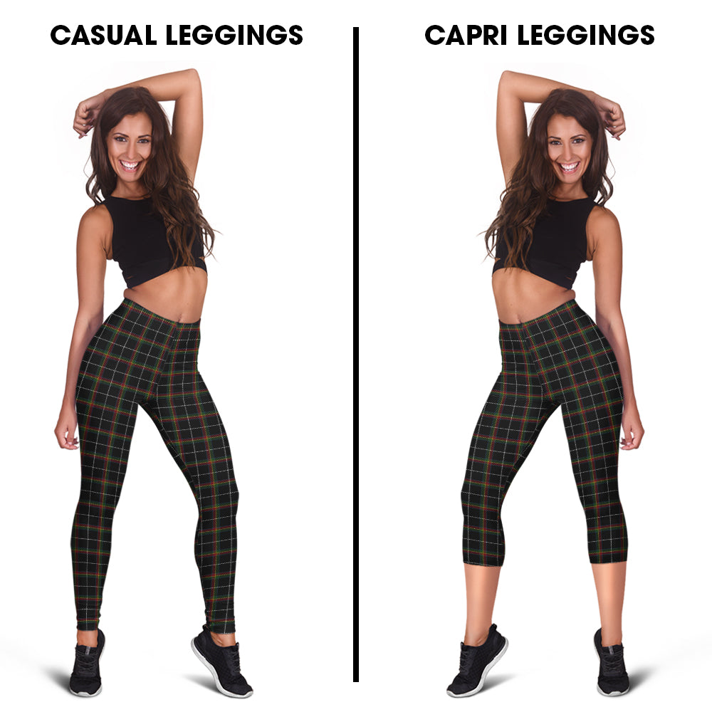 Stott Tartan Womens Leggings Capri Leggings - Tartan Vibes Clothing