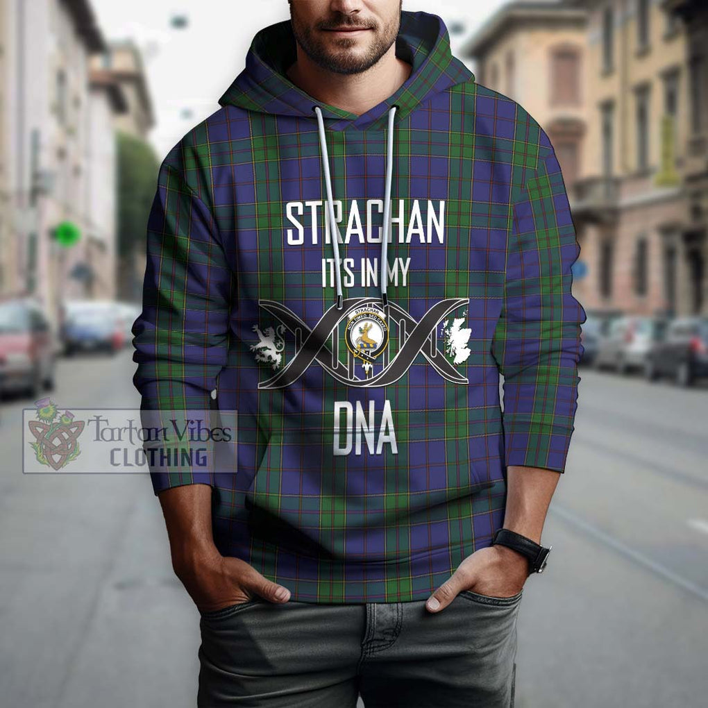 Strachan Tartan Hoodie with Family Crest DNA In Me Style Pullover Hoodie - Tartanvibesclothing Shop