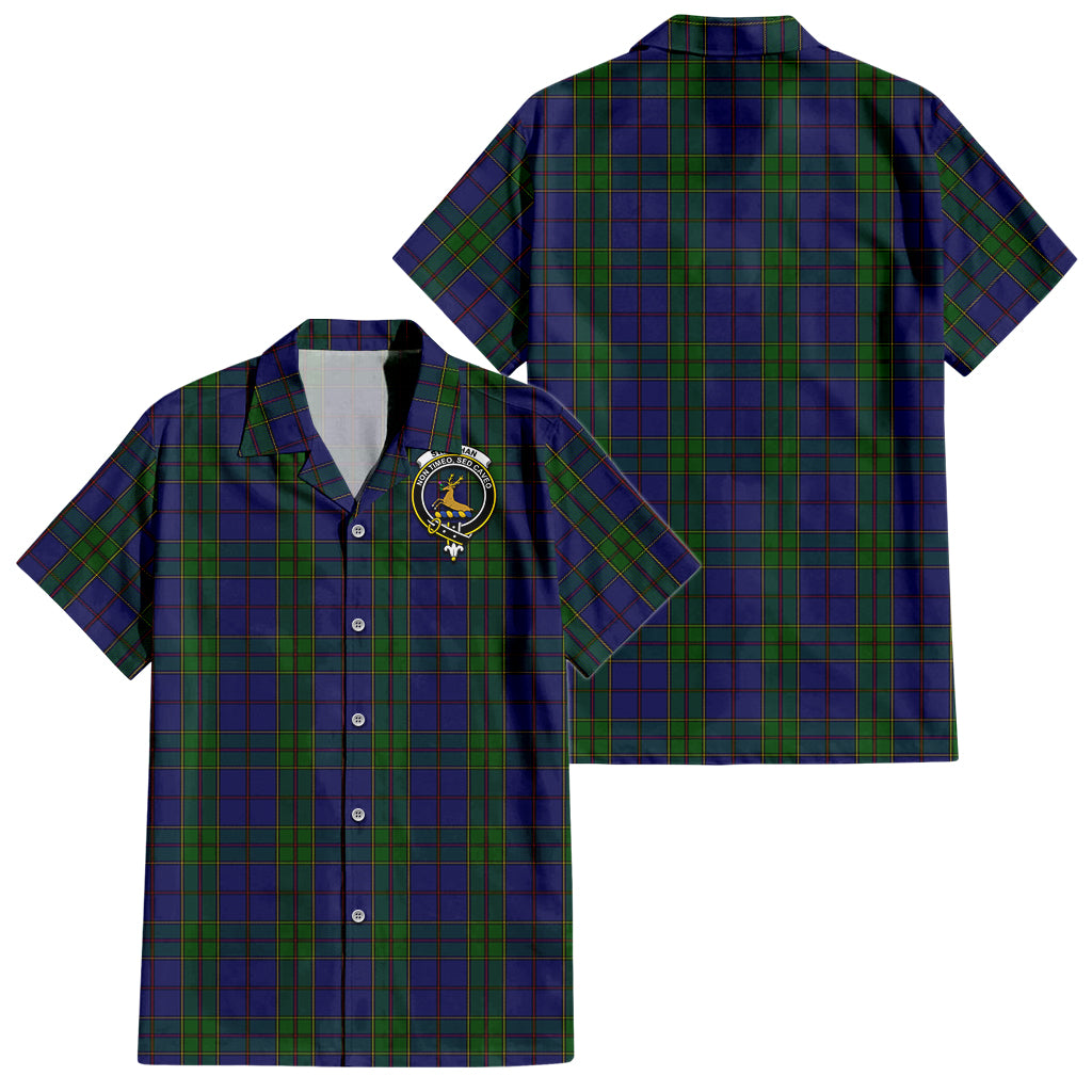 strachan-tartan-short-sleeve-button-down-shirt-with-family-crest