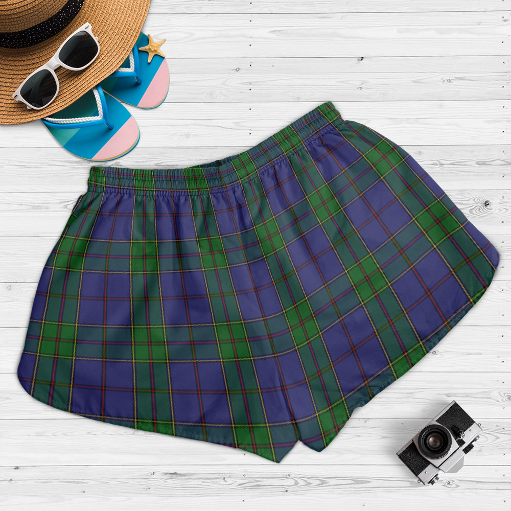 strachan-tartan-womens-shorts-with-family-crest