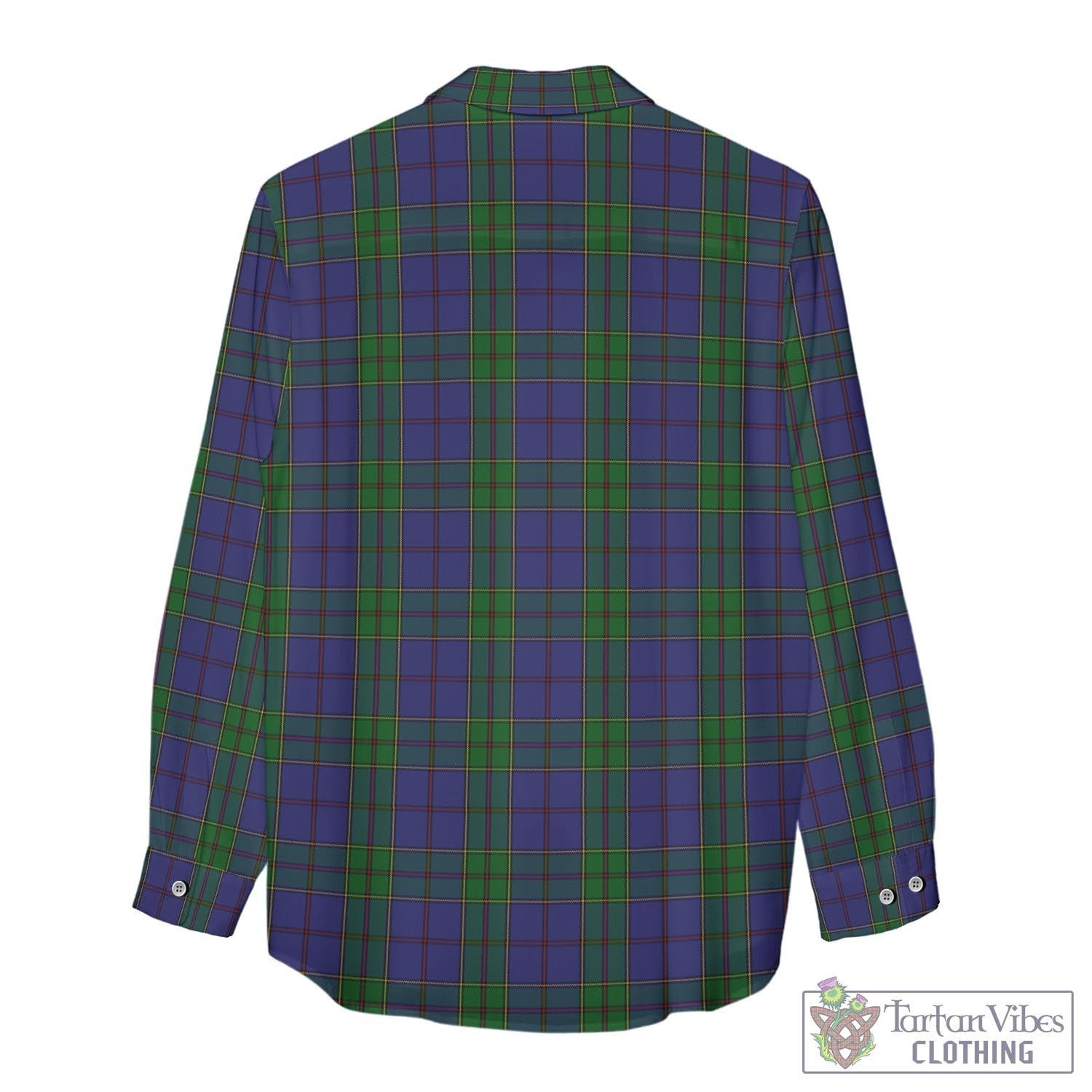 Tartan Vibes Clothing Strachan Tartan Womens Casual Shirt with Family Crest