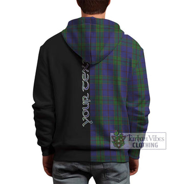 Strachan Tartan Hoodie with Family Crest and Half Of Me Style