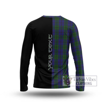 Strachan Tartan Long Sleeve T-Shirt with Family Crest and Half Of Me Style