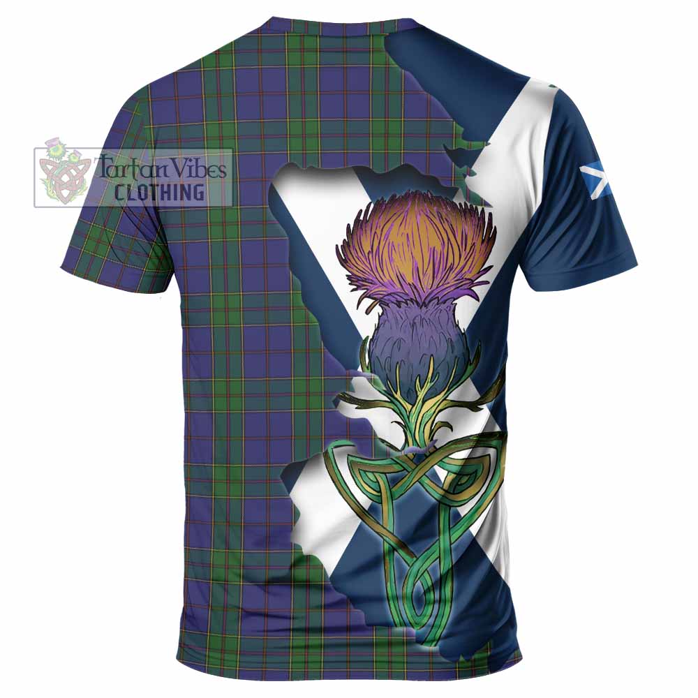 Strachan Tartan Family Crest T-Shirt Scottish Thistle Celtic Inspired - Tartan Vibes Clothing
