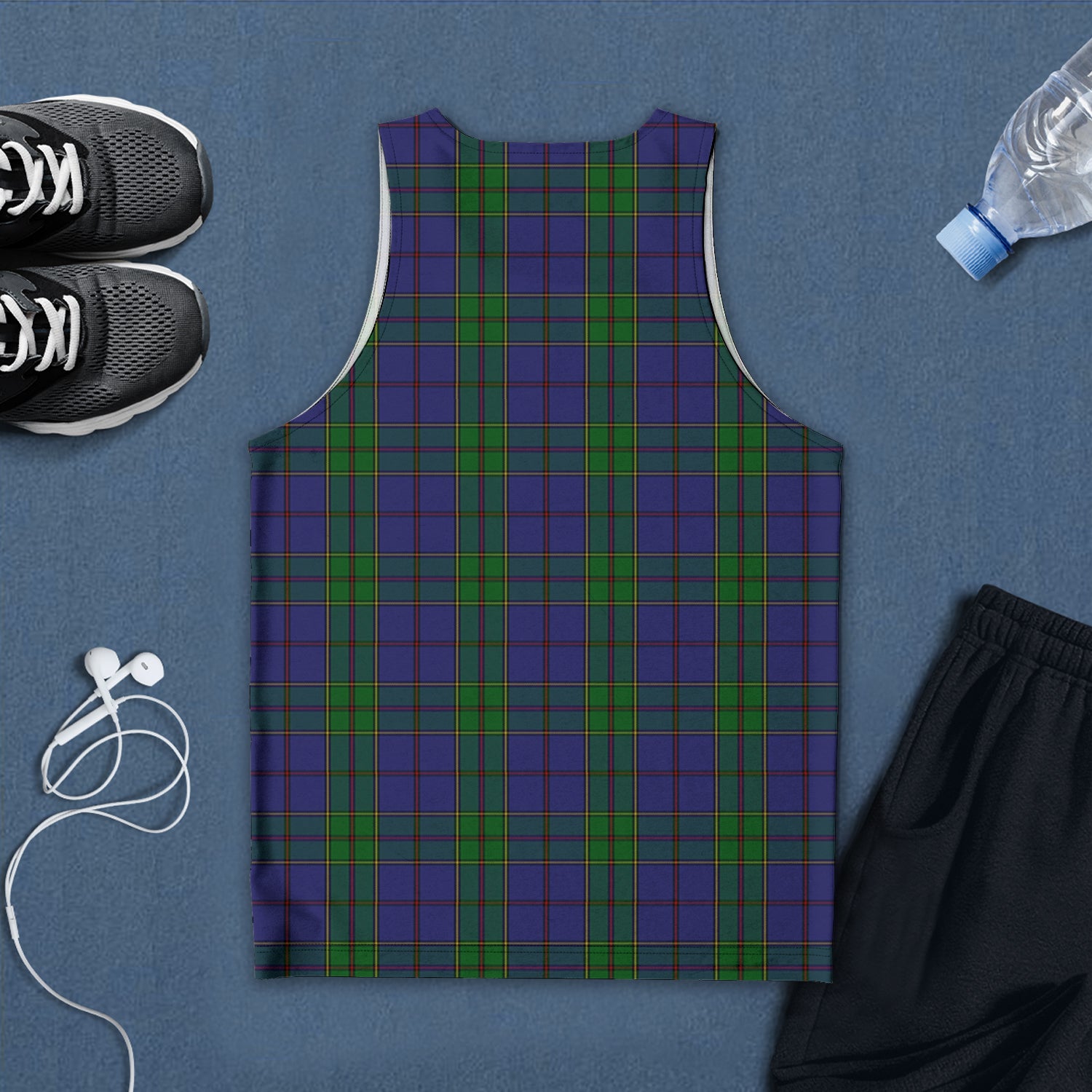 strachan-tartan-mens-tank-top-with-family-crest