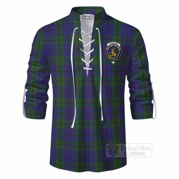 Strachan Tartan Ghillie Kilt Shirt with Family Crest DNA In Me Style