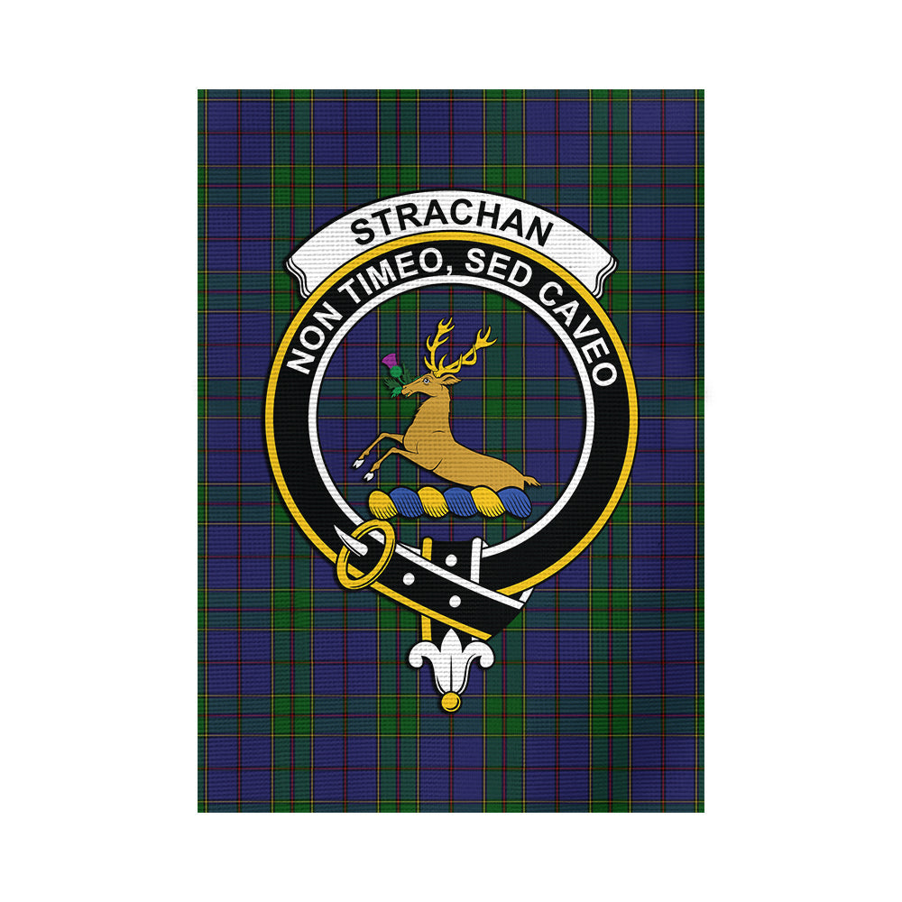 Strachan Tartan Flag with Family Crest - Tartan Vibes Clothing