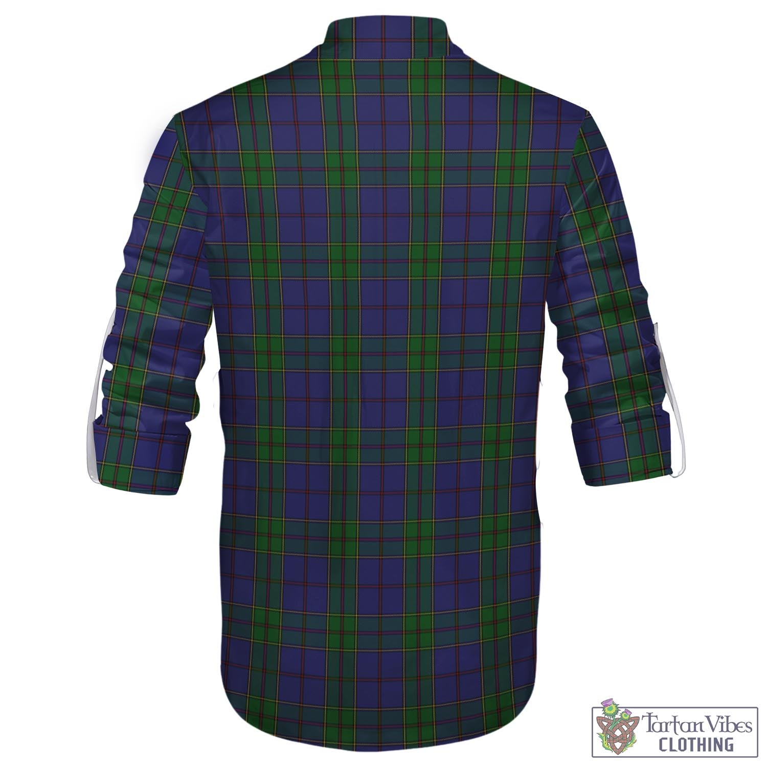 Tartan Vibes Clothing Strachan Tartan Men's Scottish Traditional Jacobite Ghillie Kilt Shirt