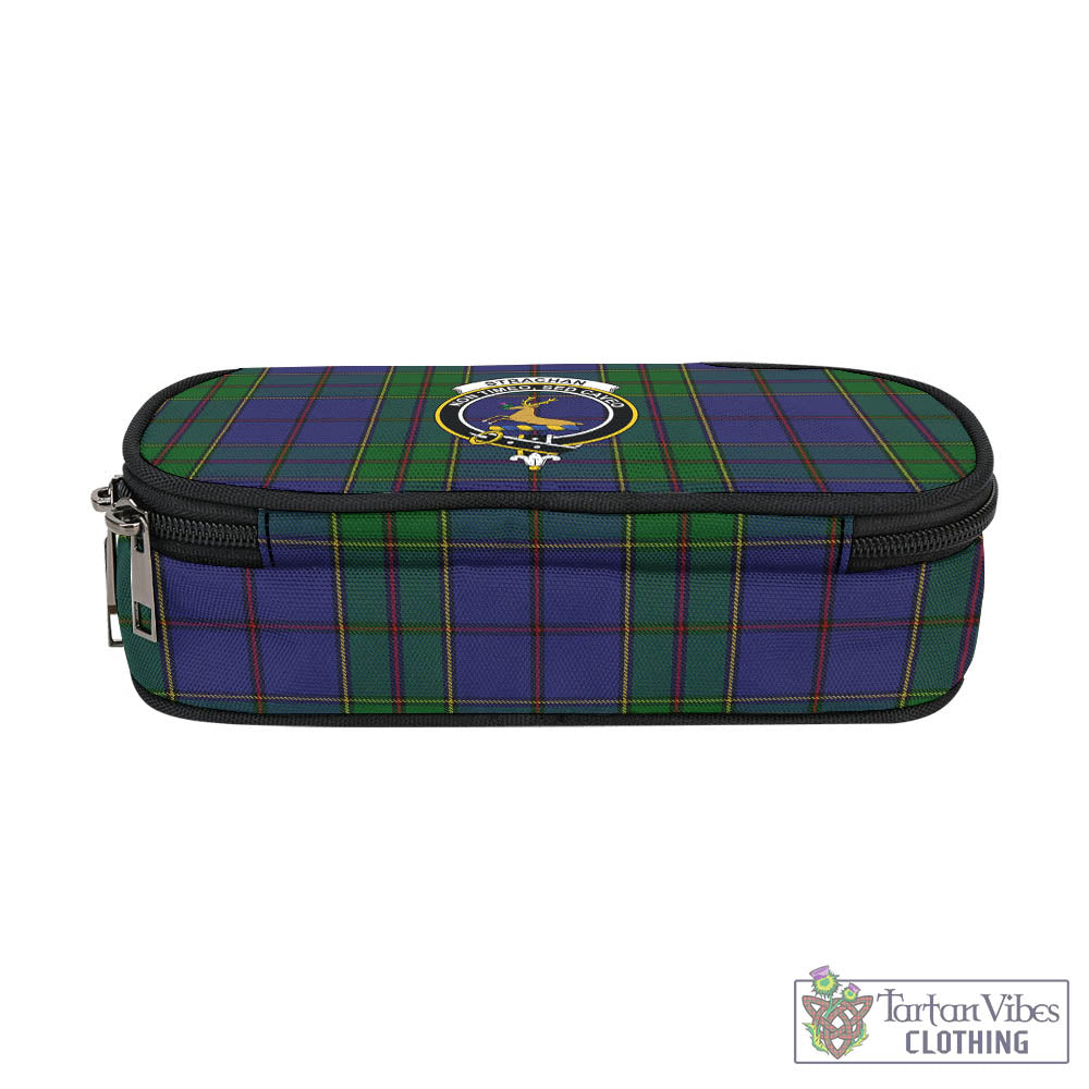 Tartan Vibes Clothing Strachan Tartan Pen and Pencil Case with Family Crest