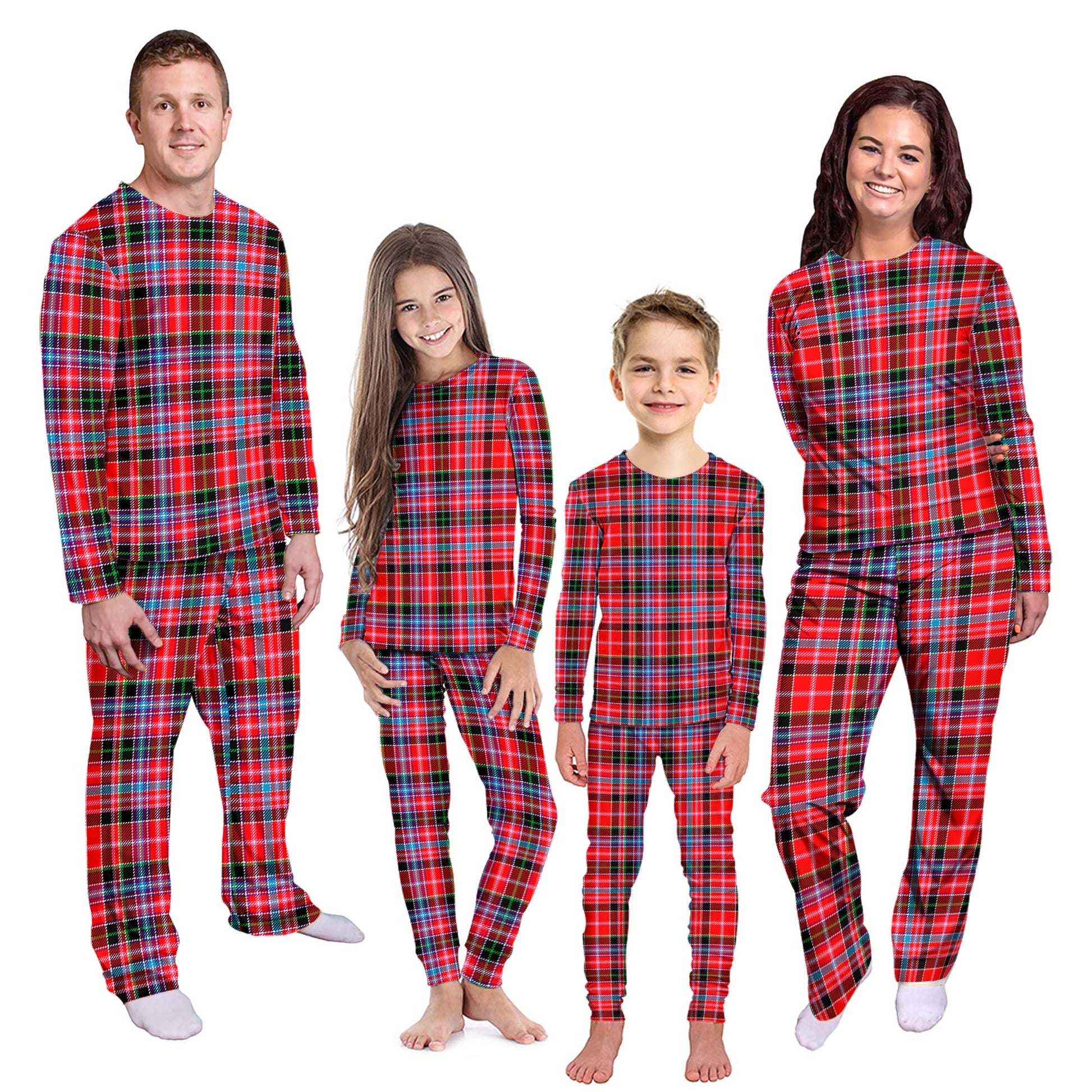 Straiton Tartan Pajamas Family Set Kid - Tartan Vibes Clothing