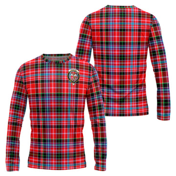 Straiton Tartan Long Sleeve T-Shirt with Family Crest