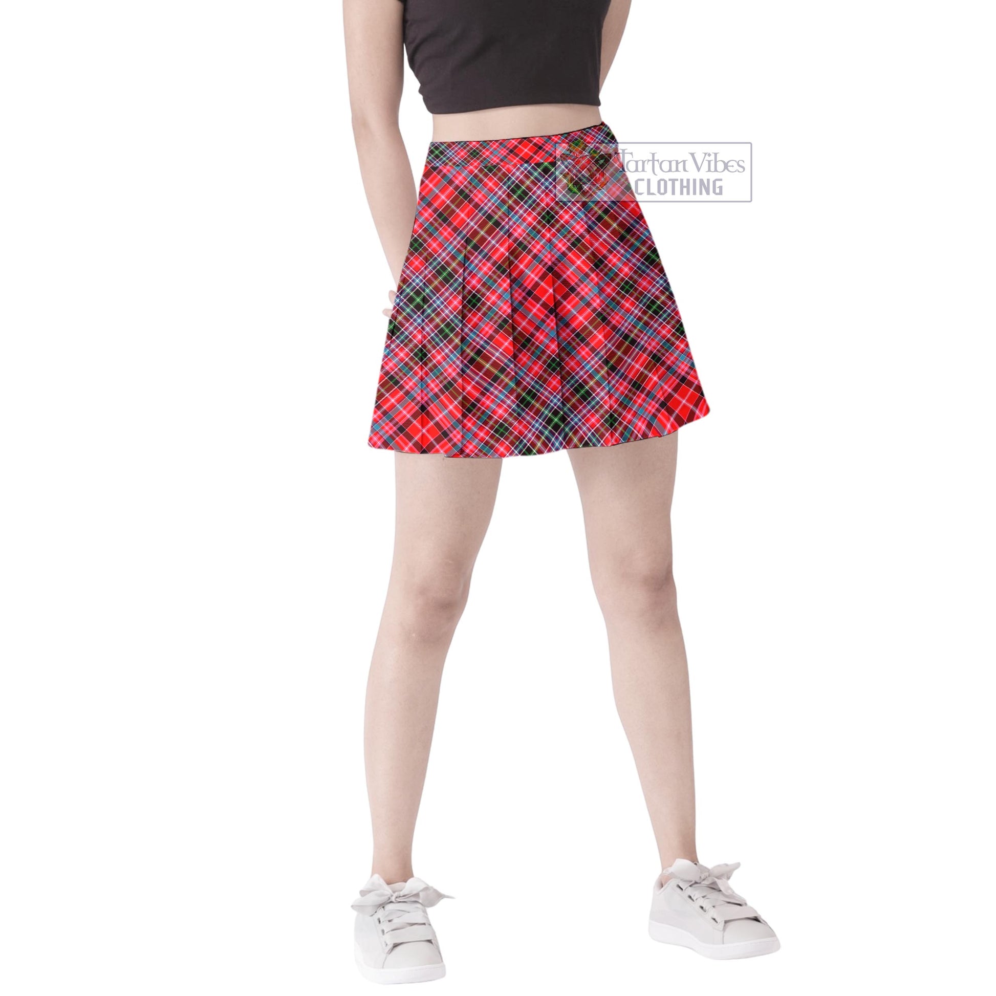 Tartan Vibes Clothing Straiton Tartan Women's Plated Mini Skirt