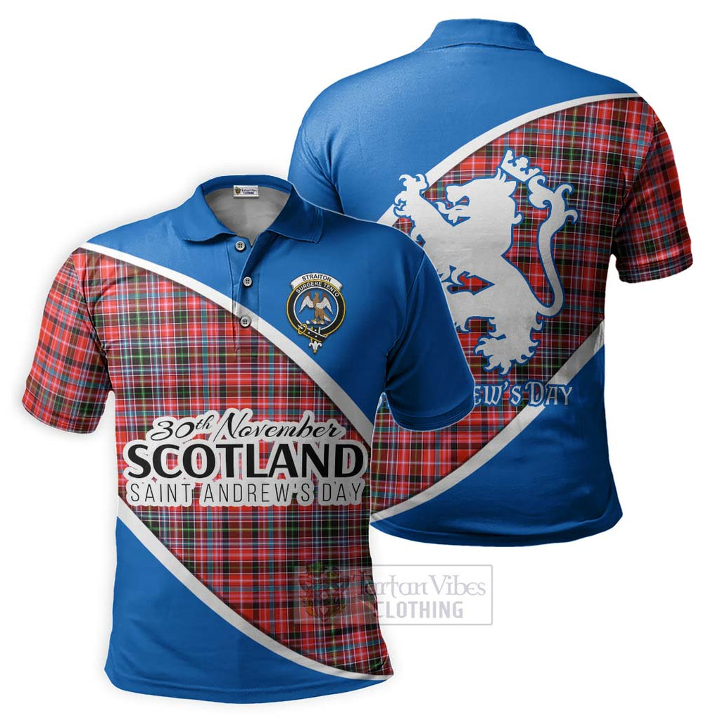 Tartan Vibes Clothing Straiton Family Crest Tartan Polo Shirt Celebrate Saint Andrew's Day in Style