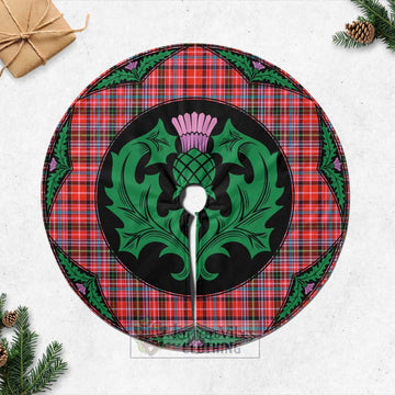 Straiton Tartan Christmas Tree Skirt Scottish Thistle Style